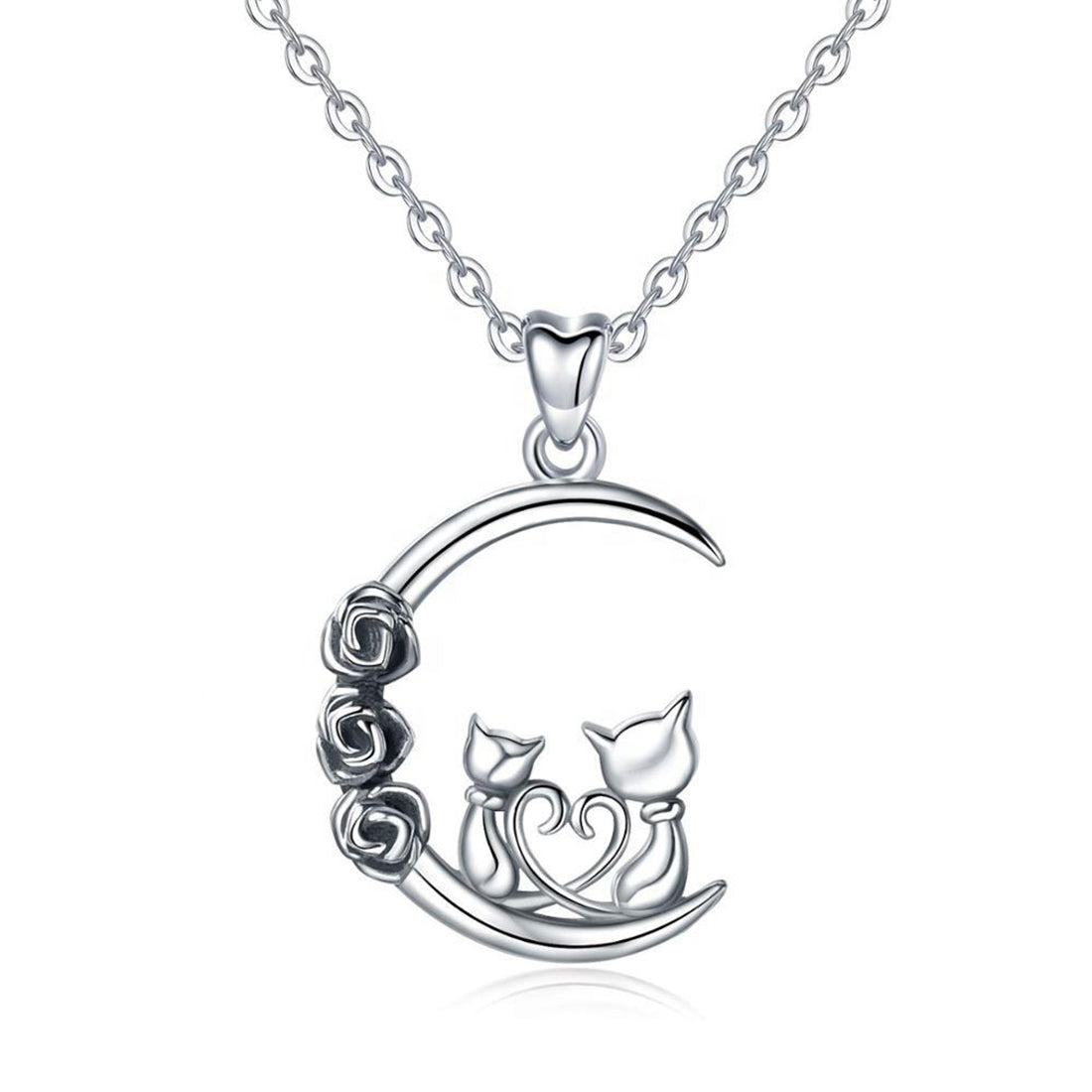 Collar Miow Cats in Love Plata .925