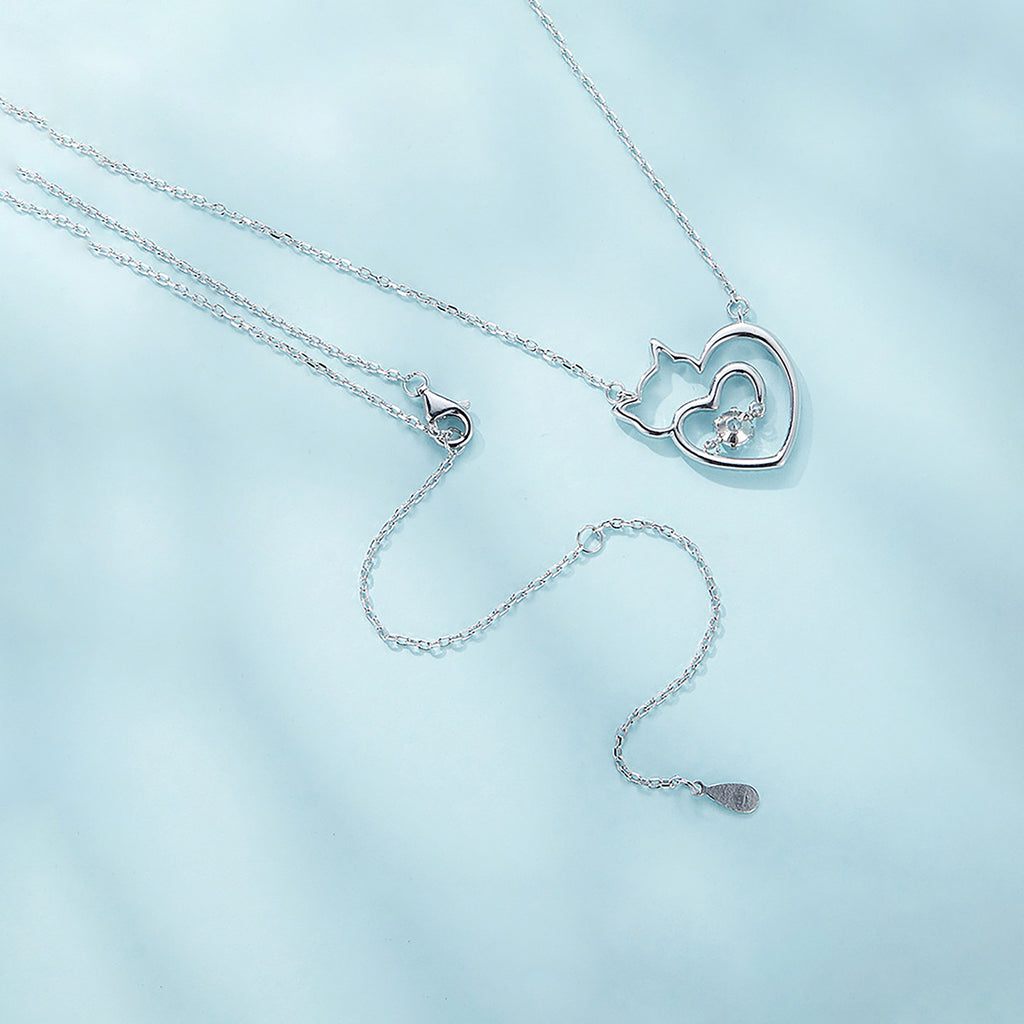 Collar de Plata .925, Bright Cat Love, Miow