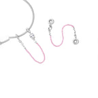 Charm de Plata .925, Pink Rope Cat, Miow