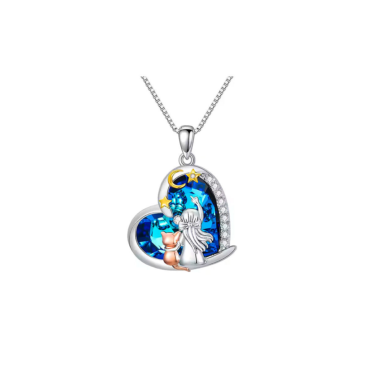 Collar de Plata .925, Seeing The Moon, Miow