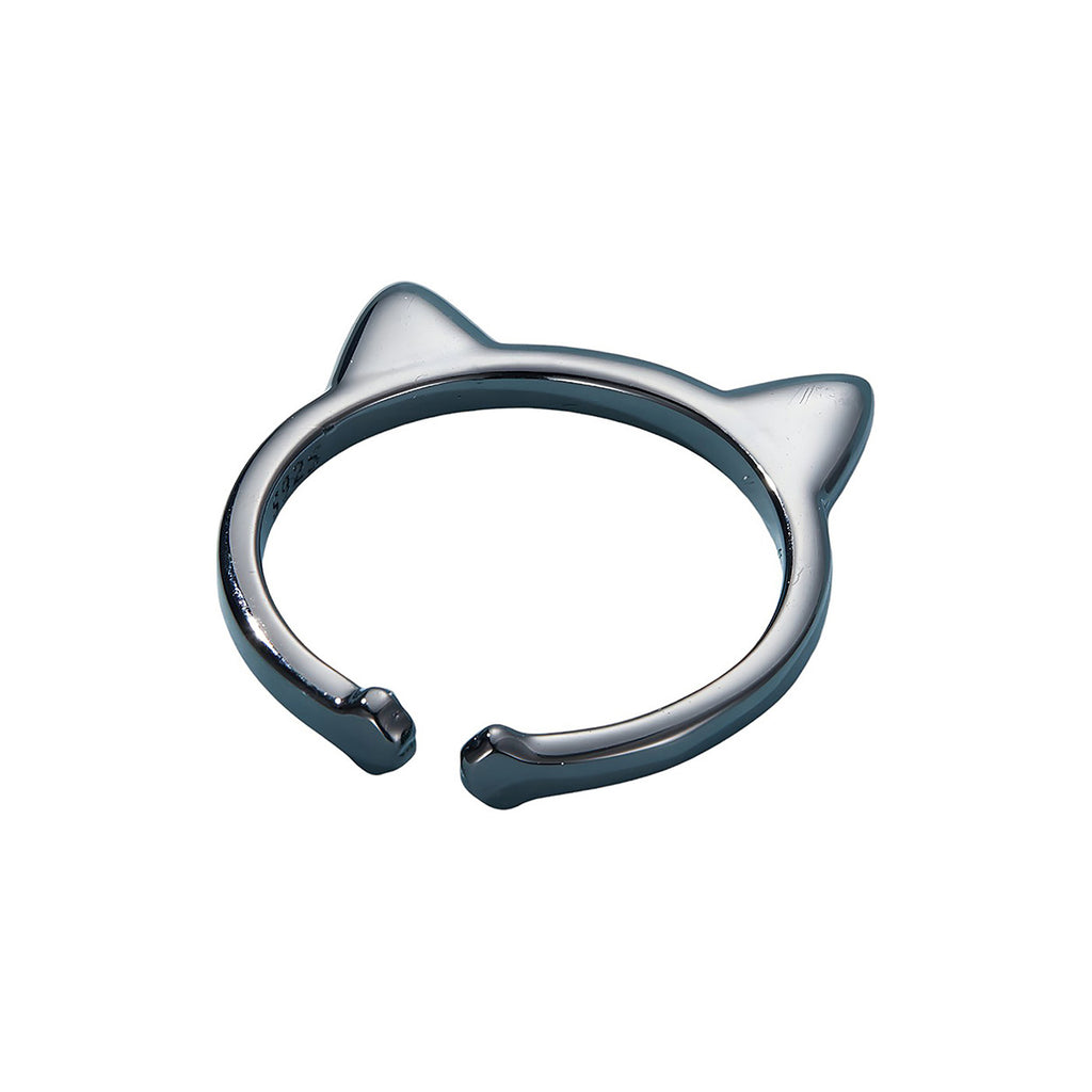 Anillo de Plata .925, Black Cat, Miow
