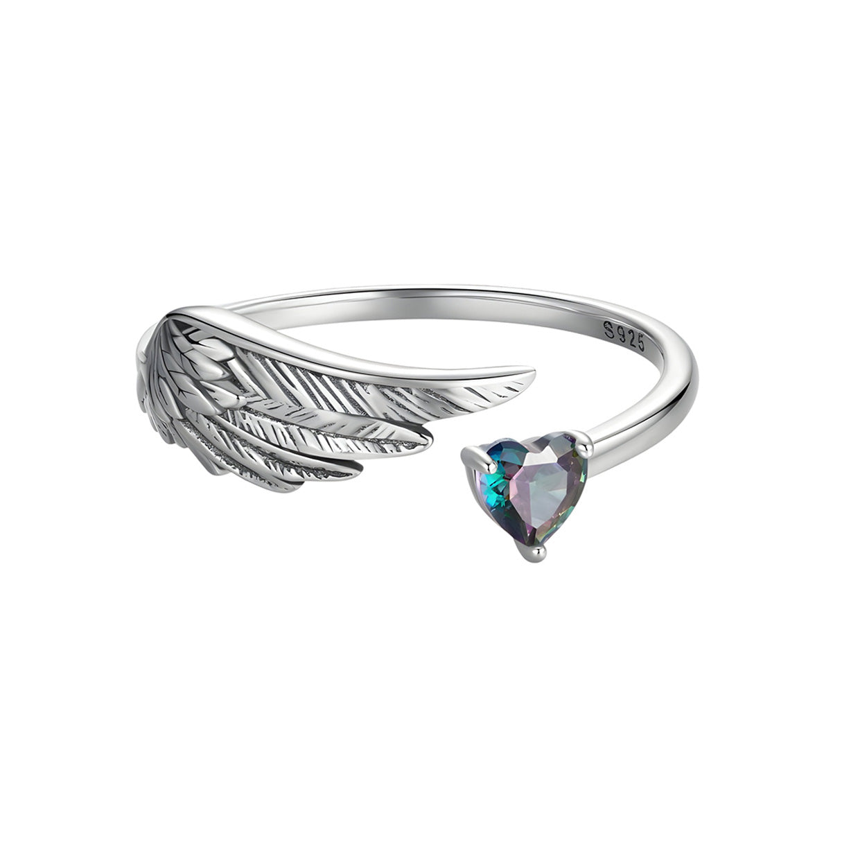 Anillo de Corazón, Plata .925, Ame Glam Pop