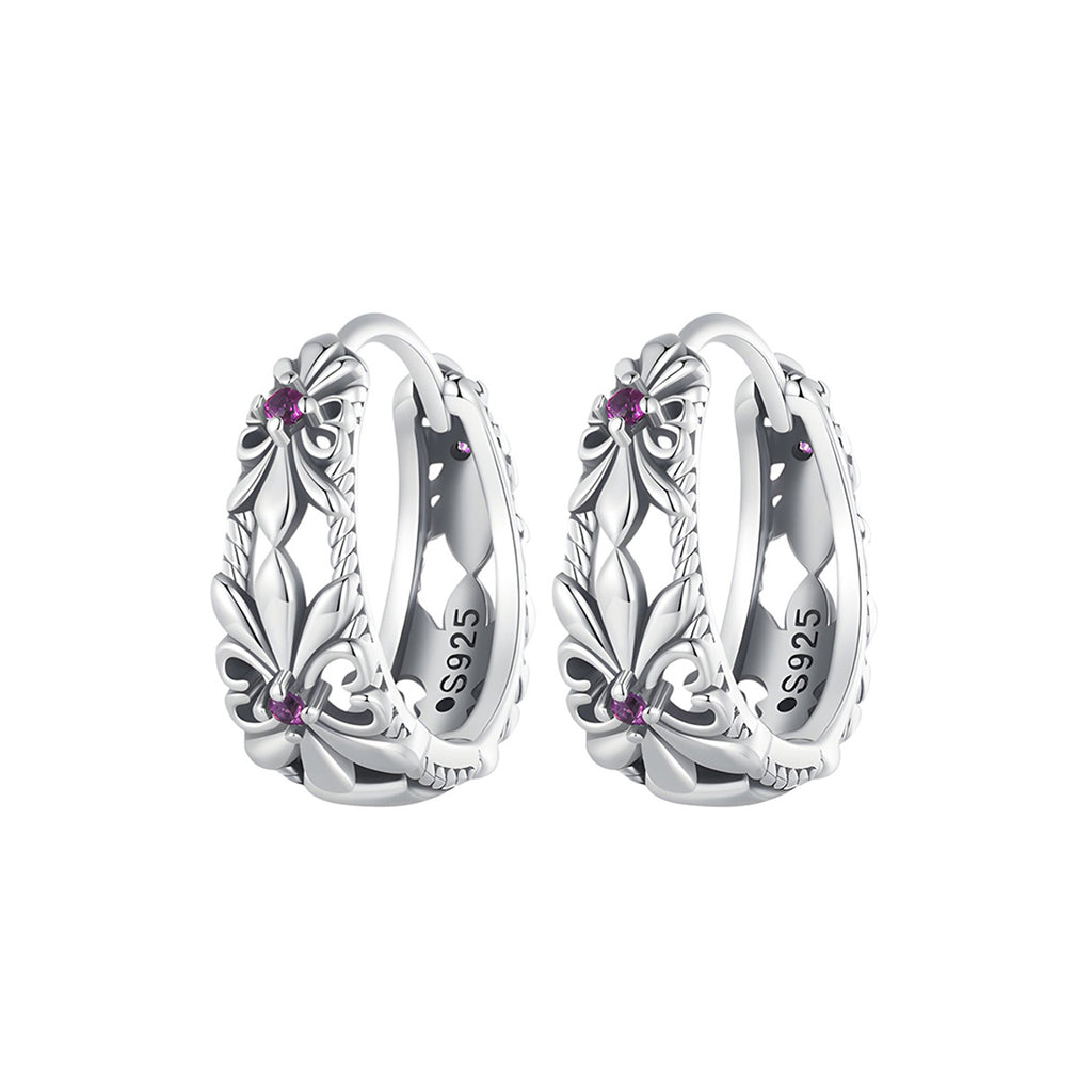 Aretes de Flor, Plata .925, Ame Glam Pop