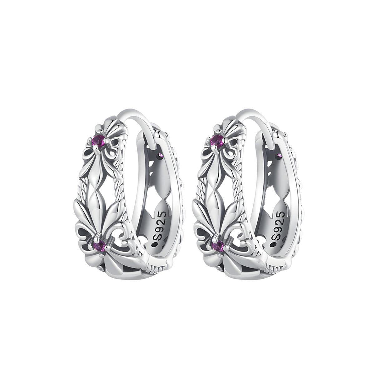 Aretes de Flor, Plata .925, Ame Glam Pop