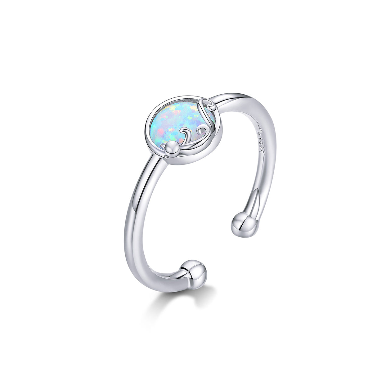 Anillo de Plata .925, Cat In The Ocean, Miow