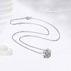 Collar de Plata .925, Twin Cats, Miow