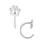 Aretes de Plata .925, Cat Paw, Miow