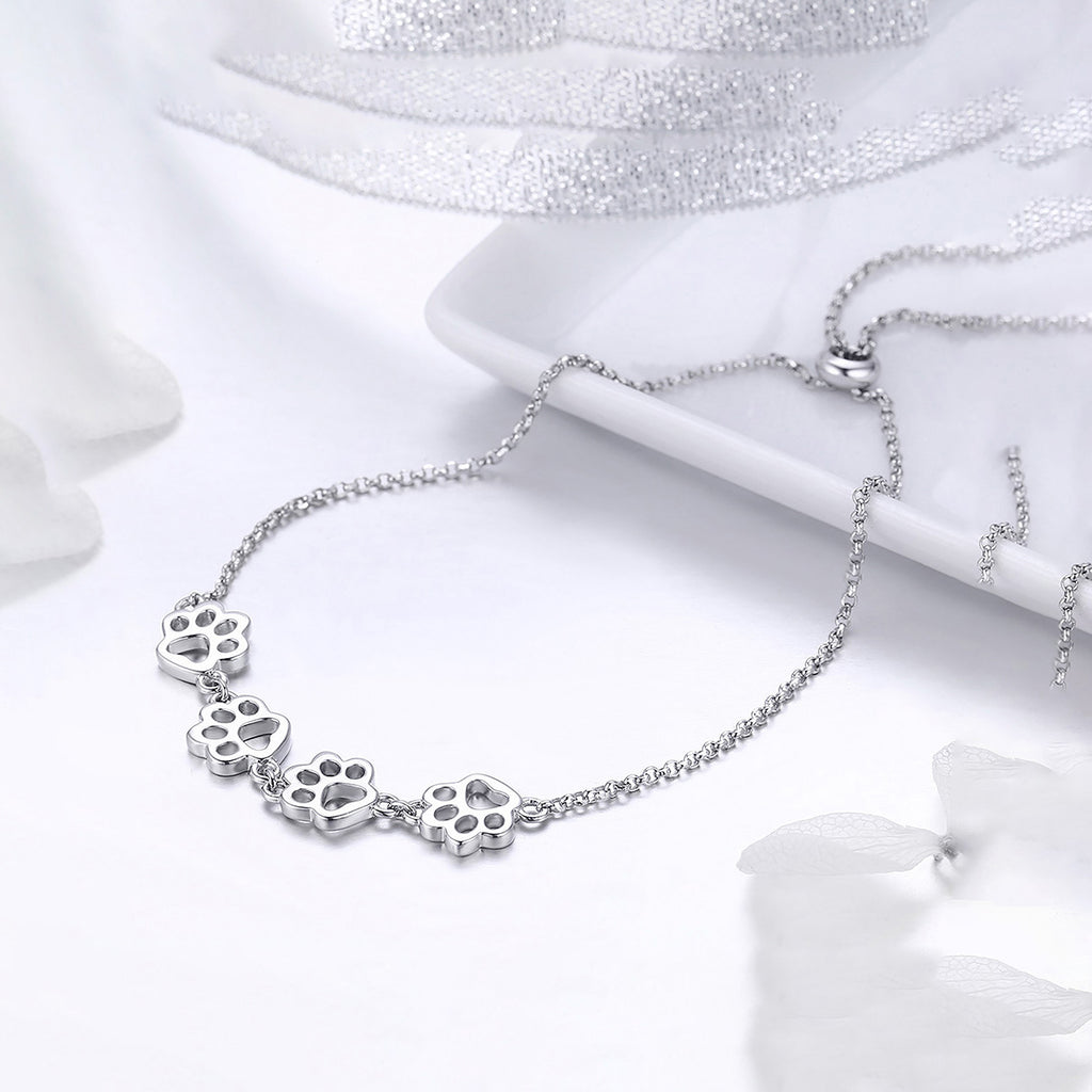 Pulsera de Plata .925, Footprint, Miow