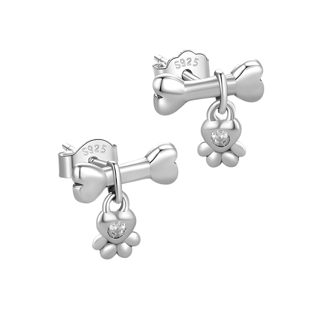 Aretes de Huella, Plata .925, Ame Glam Pop