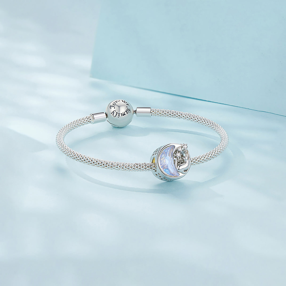 Charm de Plata .925, Cat In The Stars, Miow