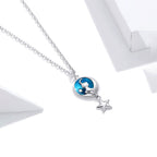 Collar de Plata .925, Night Star Cat, Miow