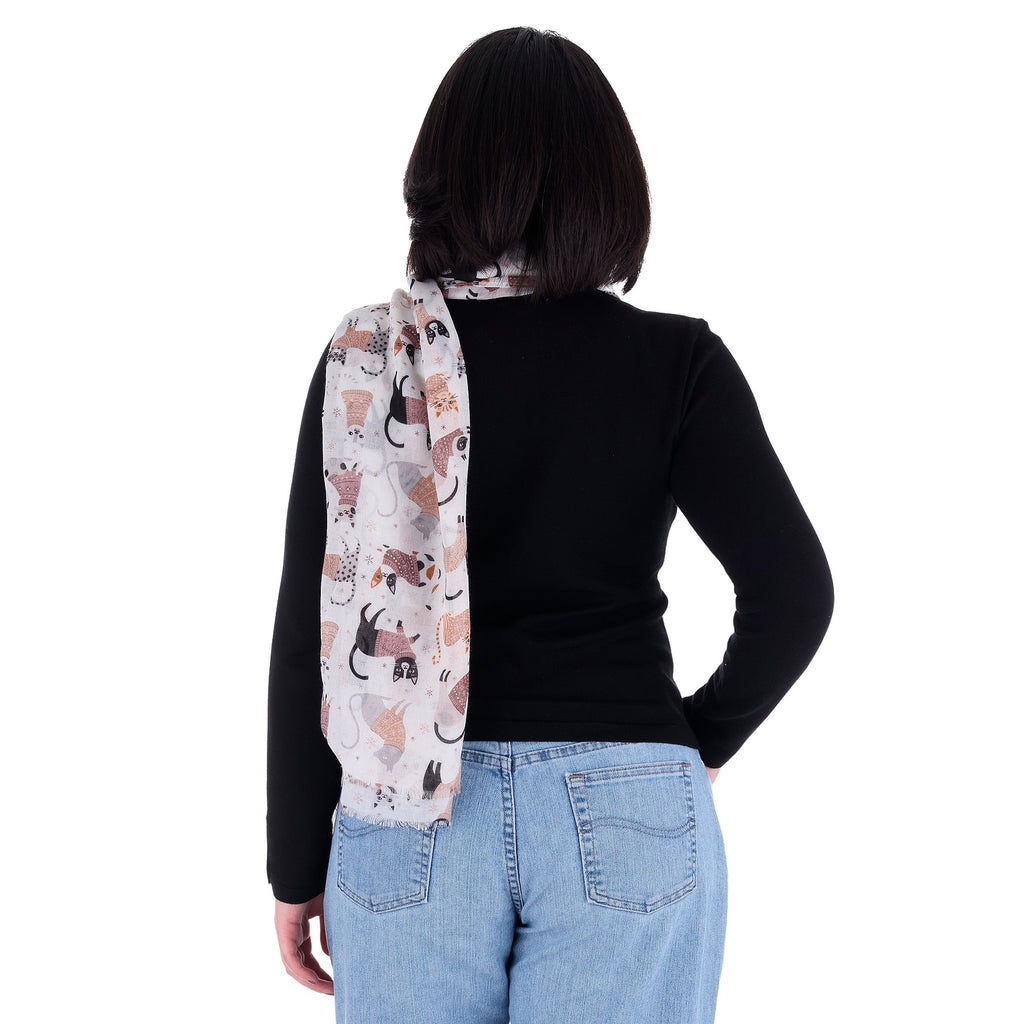 Pashmina Cat Paintings Blanco, Miow