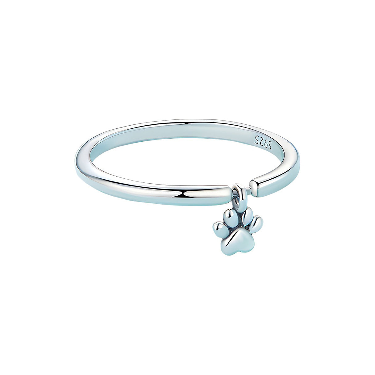 Anillo de Plata .925, Hanging Footprint, Miow N°7