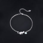 Pulsera de Plata .925, Cat Opal, Miow