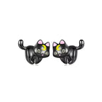 Aretes de Plata .925, Black Kitten, Miow