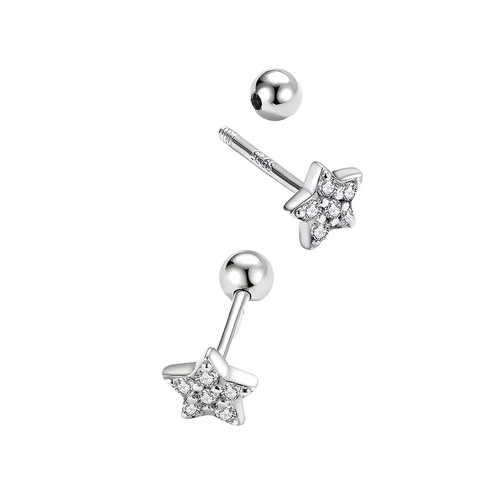 Aretes de Estrella, Plata .925, Ame Glam Pop