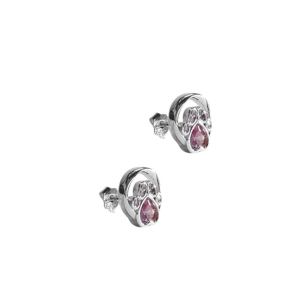 Aretes de Plata .925, Pink Twins, Miow