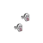 Aretes de Plata .925, Pink Twins, Miow