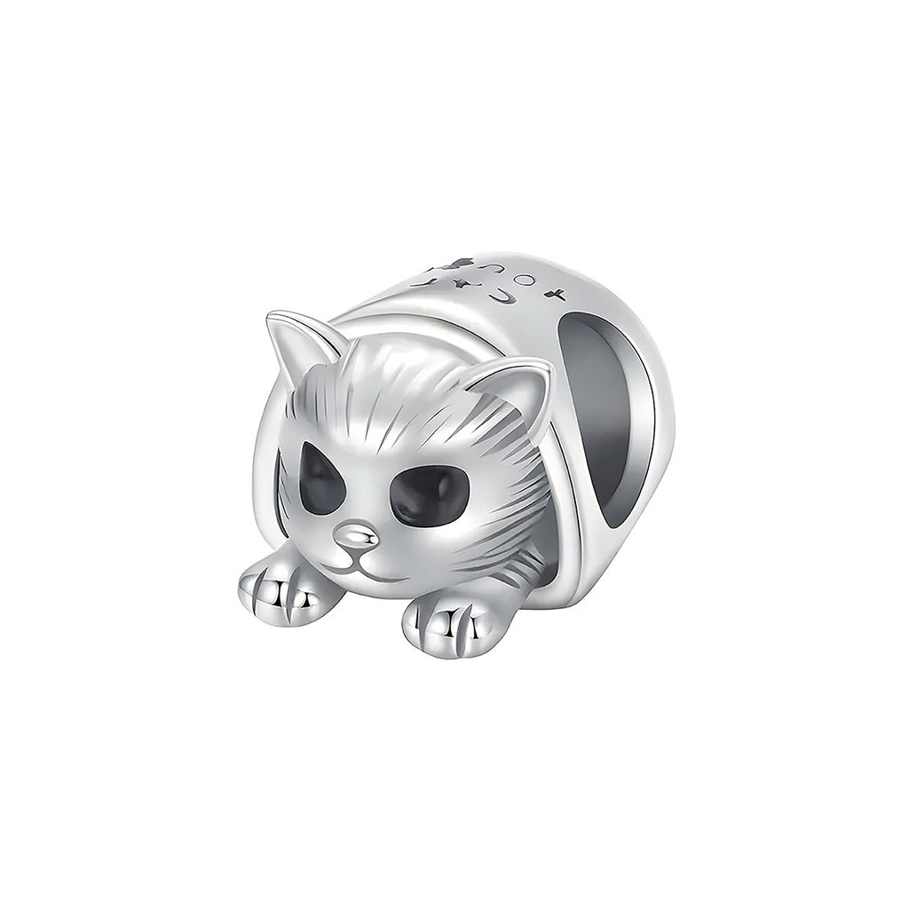 Charm de Plata .925, Hidden Cat, Miow