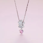 Charm de Plata .925, Heart Print, Miow