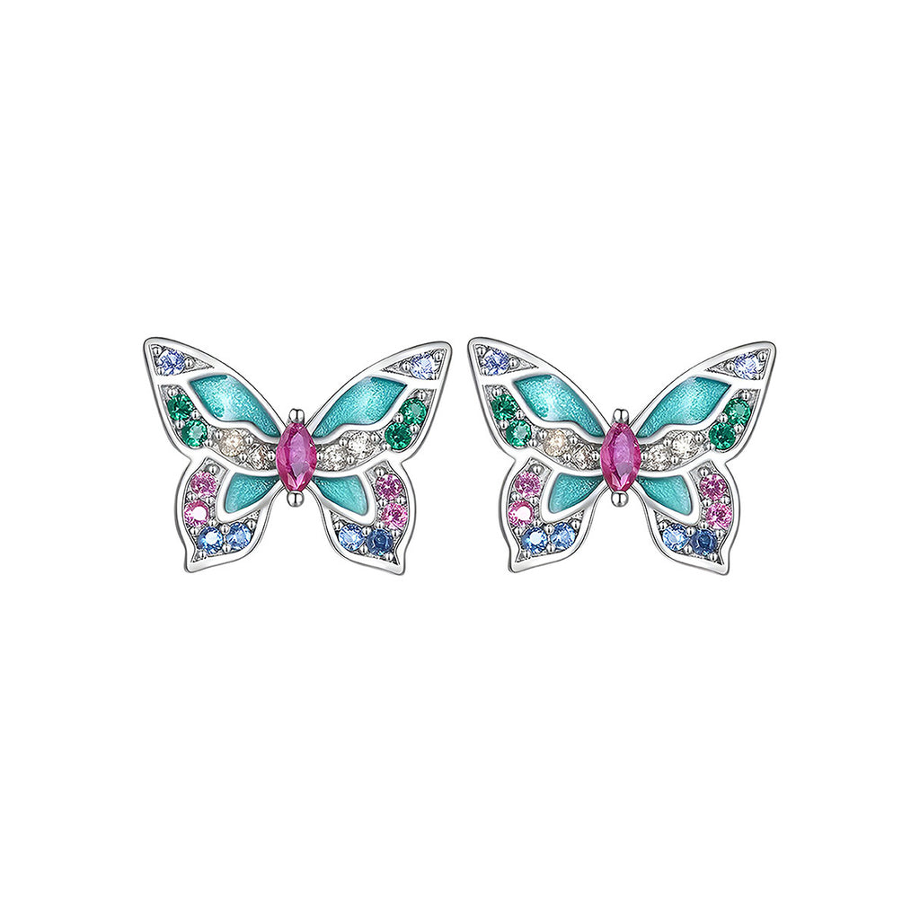 Aretes de Mariposa, Plata .925, Ame Glam Pop