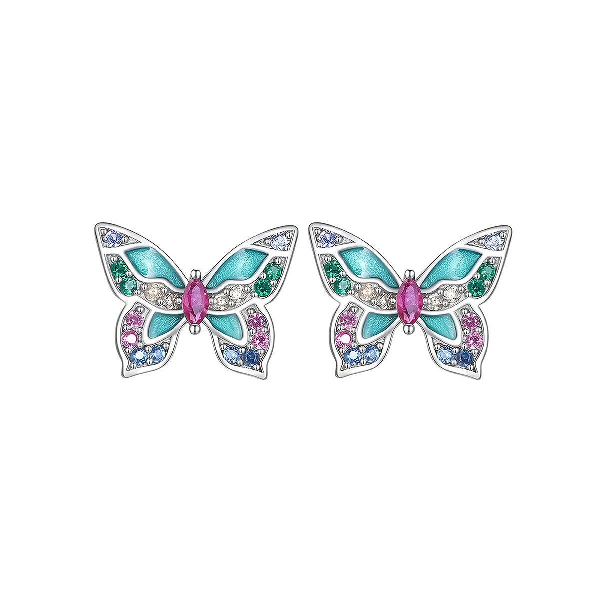Aretes de Mariposa, Plata .925, Ame Glam Pop
