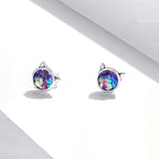 Aretes de Plata .925, Mermaid Cat, Miow