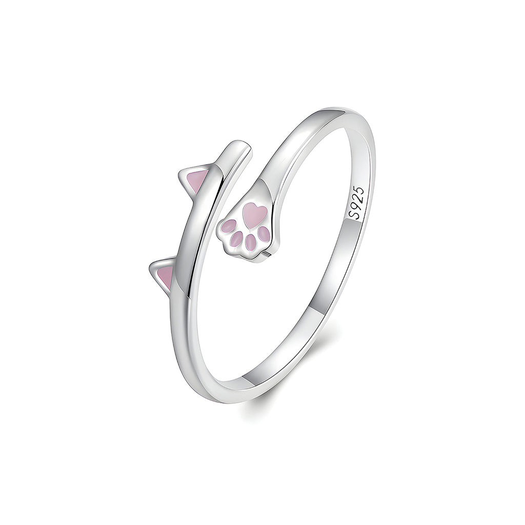 Anillo de Plata .925, Pink Cat, Miow