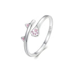Anillo de Plata .925, Pink Cat, Miow