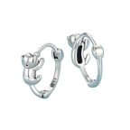 Aretes de Plata .925, Hugging Cats, Miow