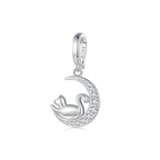 Charm de Plata .925, Moon Cat, Miow