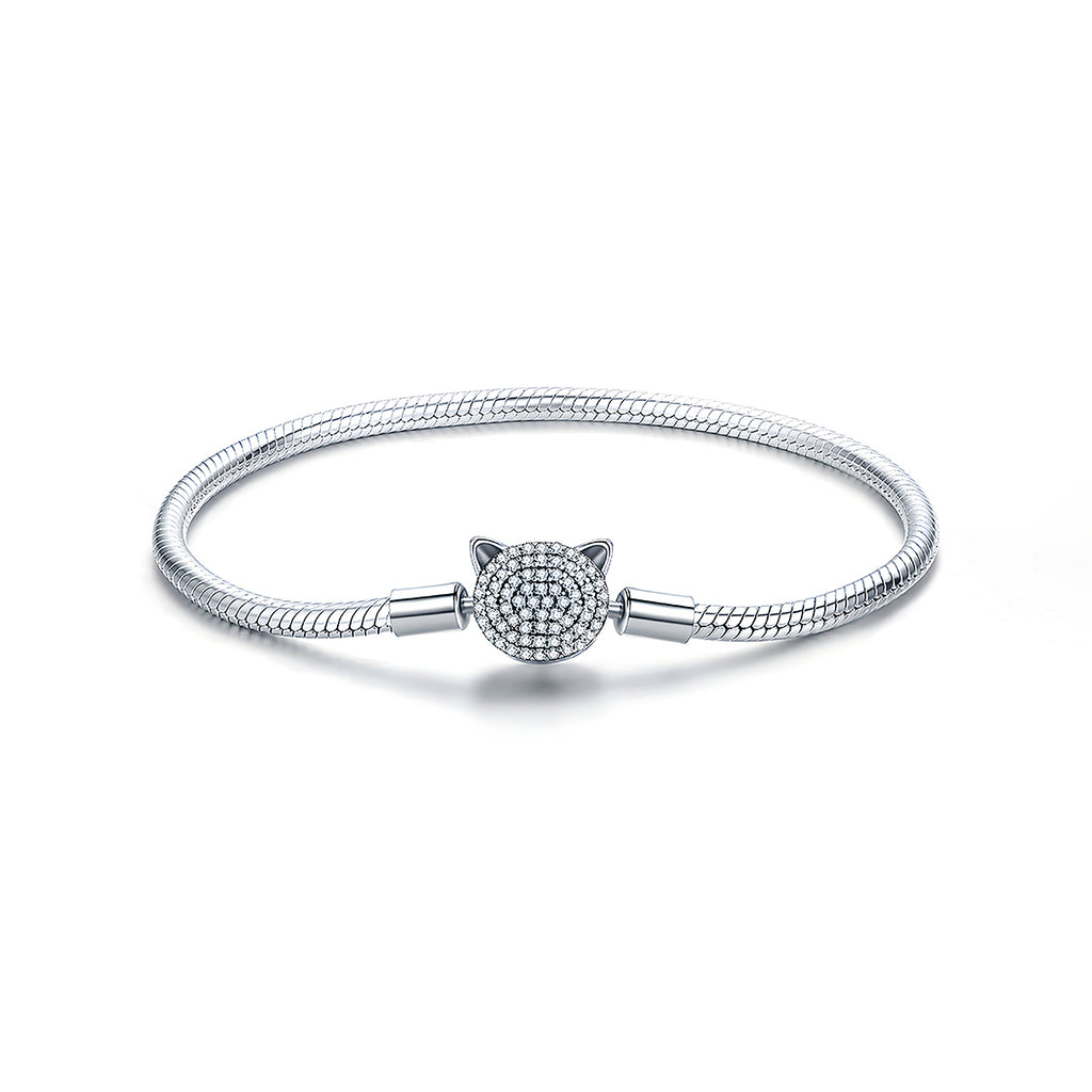 Pulsera de Plata .925, Insignia One, Miow 20cm