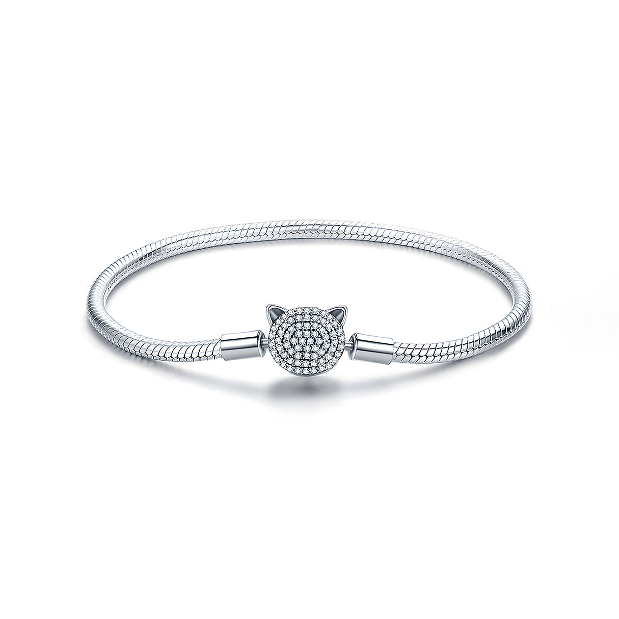 Pulsera de Plata .925, Insignia One, Miow 20cm
