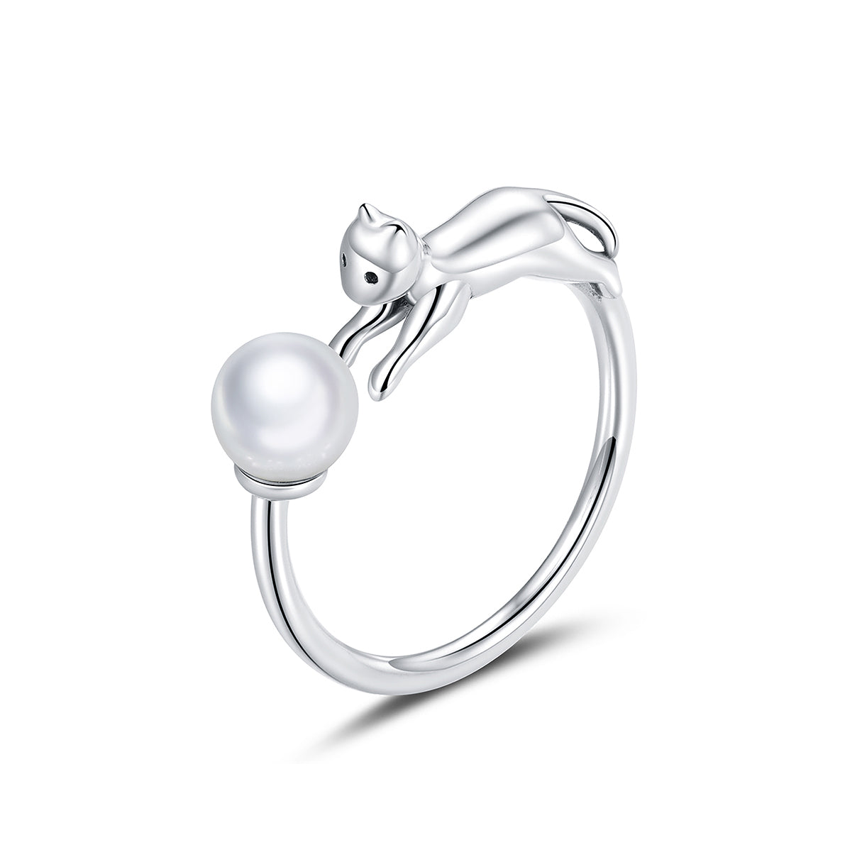 Anillo de Plata .925, Cat Sphere, Miow