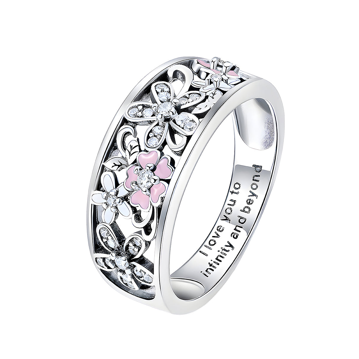 Anillo de Flor, Plata .925, Ame Glam Pop N°6