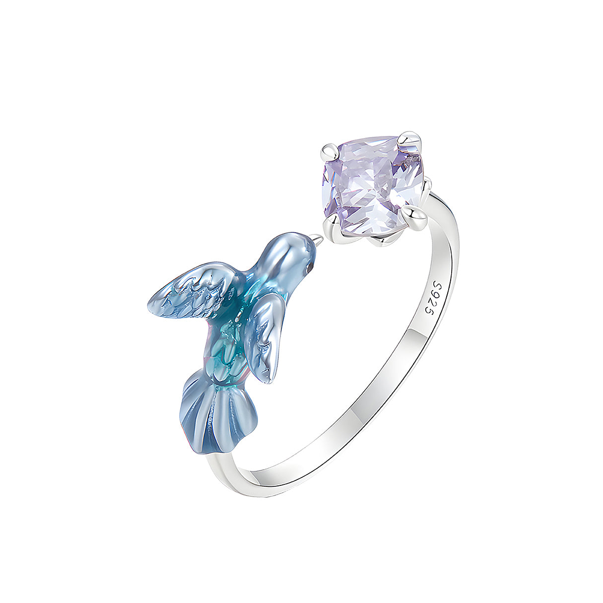 Anillo de Colibrí, Plata .925, Ame Glam Pop
