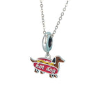 Charm de Perro Salchica, Plata .925, Ame Glam Pop