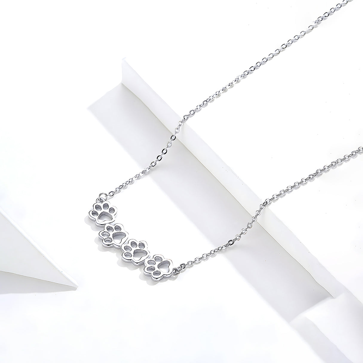Collar de Plata .925, Cat Footprints, Miow