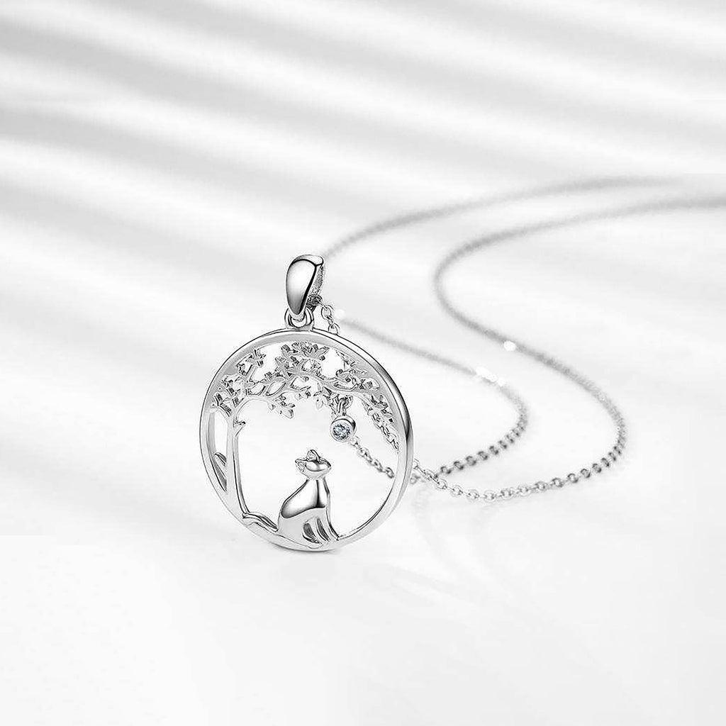 Collar de Plata .925, Cat Tree Of Life, Miow
