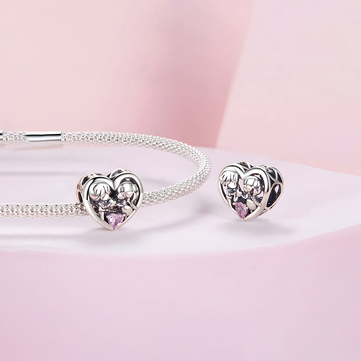 Charm de Corazón, Plata .925, Ame Glam Pop