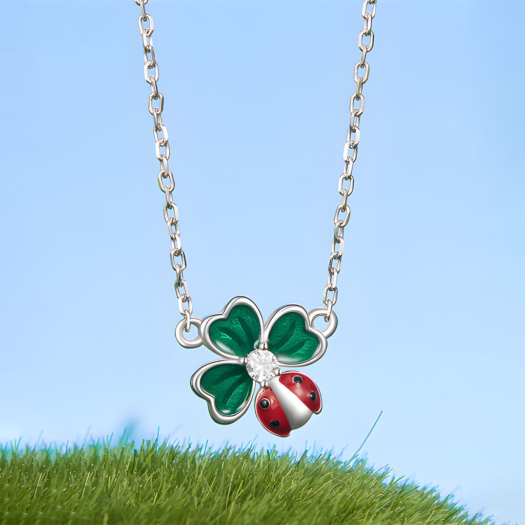 Collar de Trébol, Plata .925, Ame Glam Pop