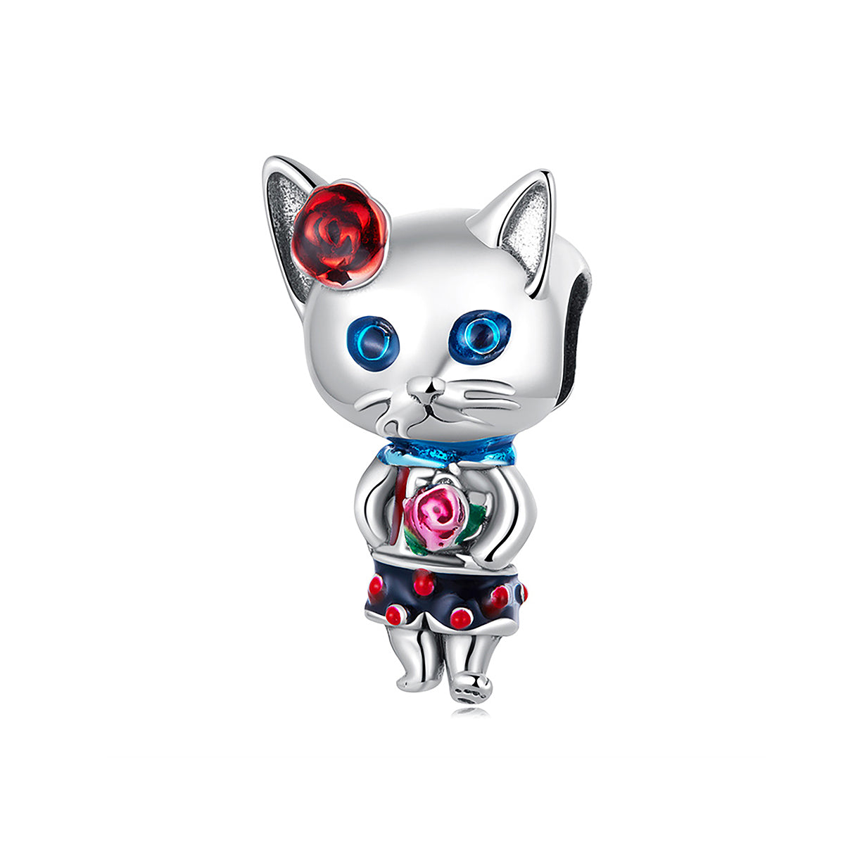 Charm de Plata .925, Flirty Kitten, Miow