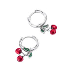 Aretes de Cereza, Plata .925, Ame Glam Pop