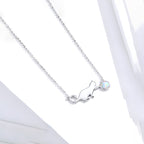 Collar de Plata .925, Moon Cat, Miow