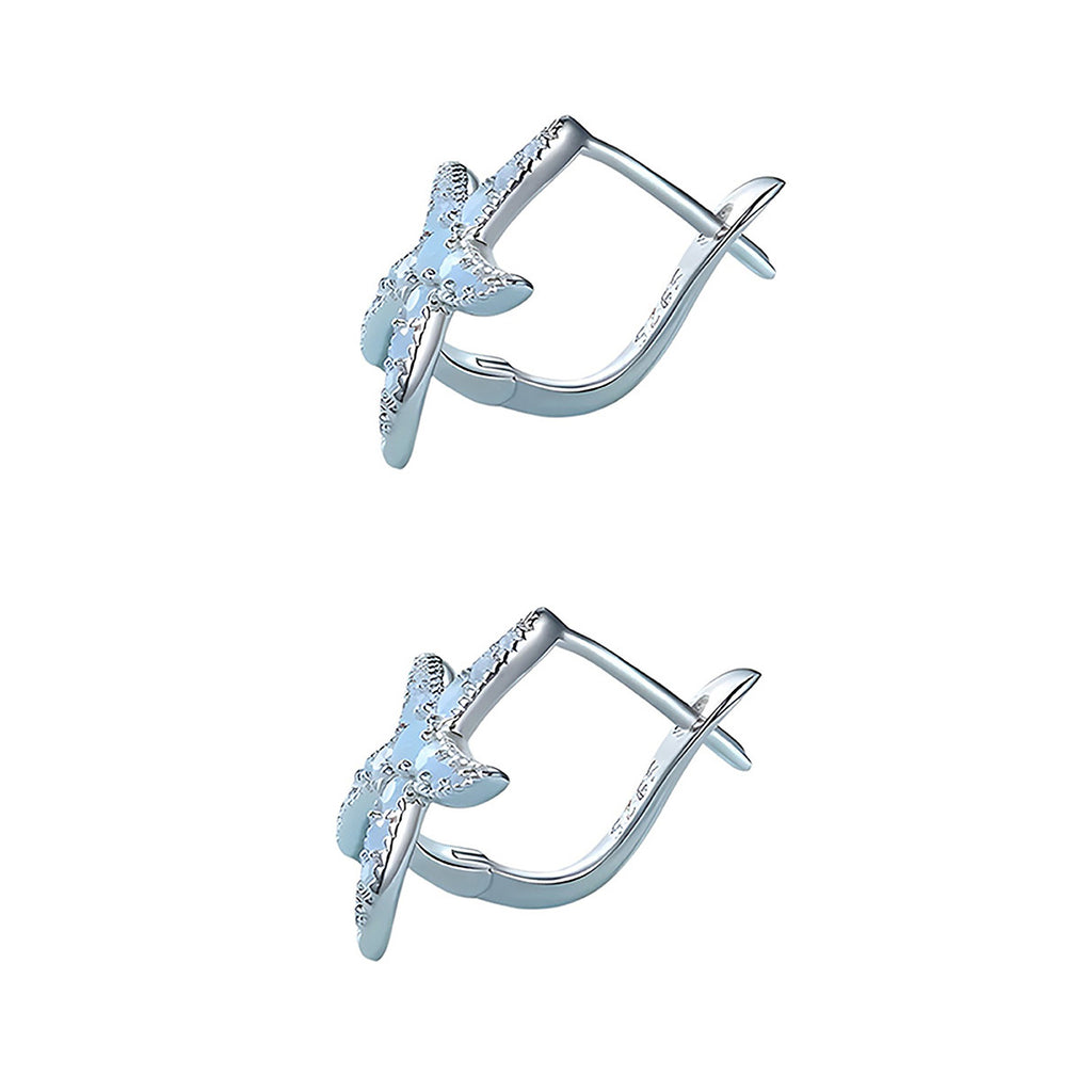Aretes de Estrella Mar, Plata .925, Ame Glam Pop
