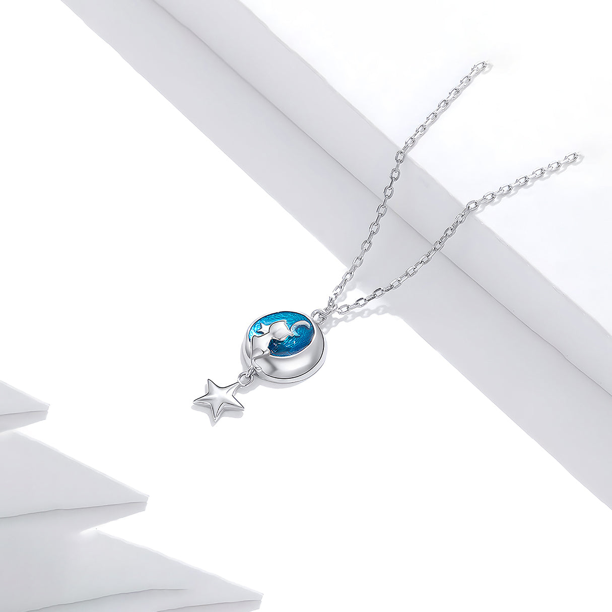 Collar de Plata .925, Night Star Cat, Miow