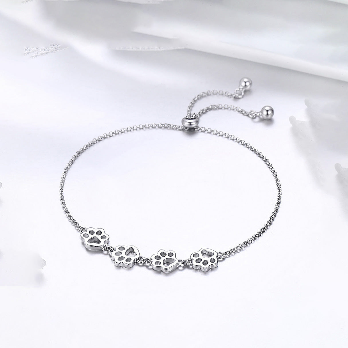 Pulsera de Plata .925, Footprint, Miow