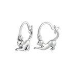 Aretes de Plata .925, Huggies Cats On The Prowl, Miow