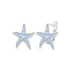 Aretes de Estrella Mar, Plata .925, Ame Glam Pop