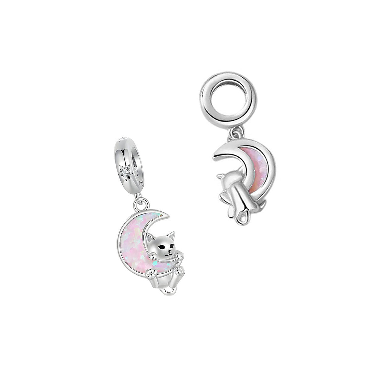 Charm de Plata .925, Frying Pan Cat, Miow